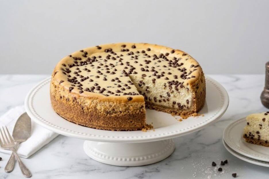 ultimate chocolate chip cheesecake