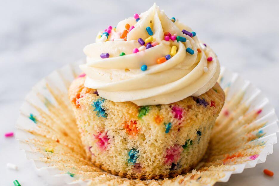 moist funfetti cupcake