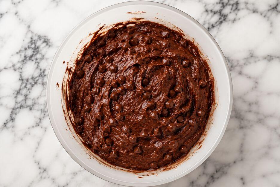 Batter of Sweet Potato Brownies brownies