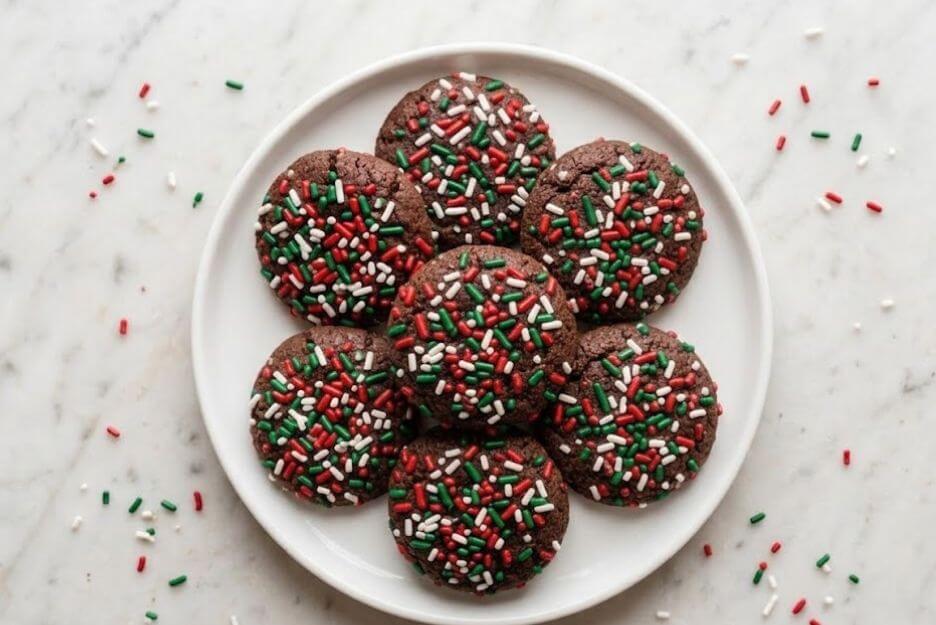 chocolate sprinkle cookies