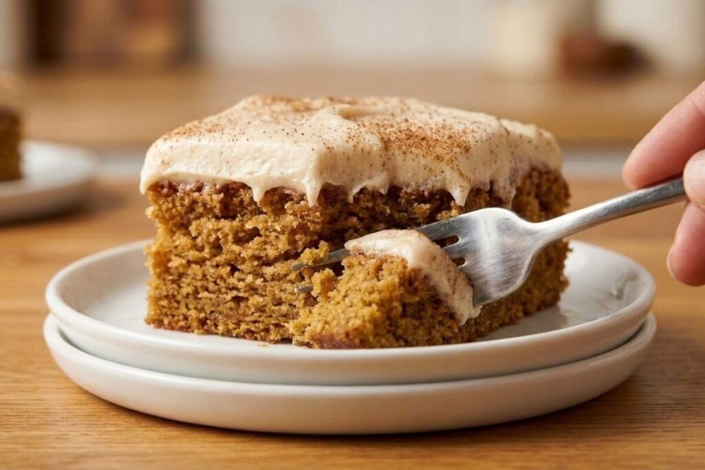 pumpkin cake with cream cheese frosting