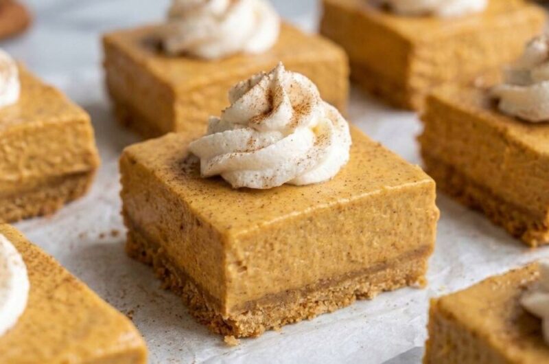 No Bake Pumpkin Bars: Easy Fall Treat