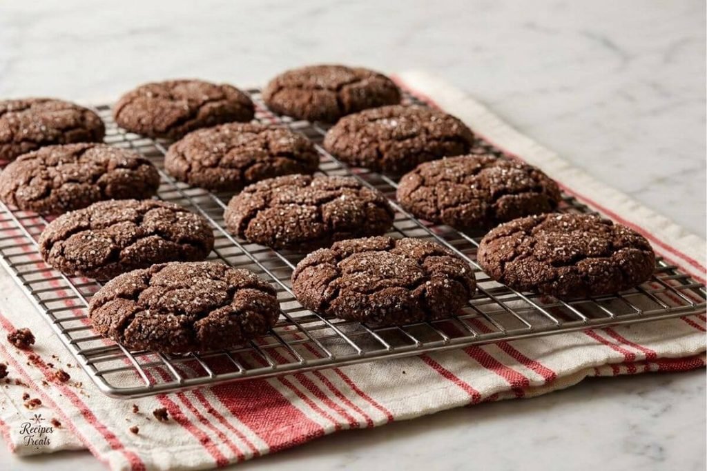 chewy chocolate gingerbread cookies