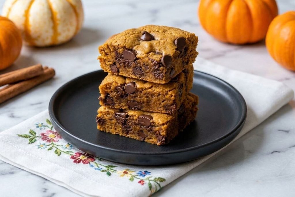 Easy Pumpkin Chocolate Chip Bars