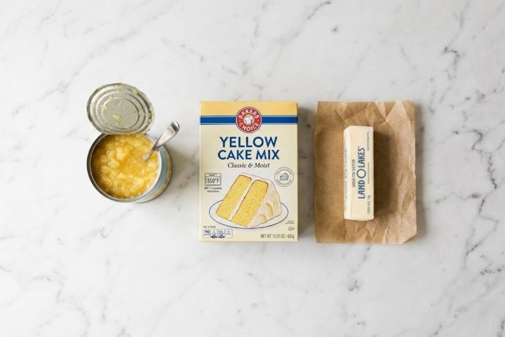 Simple Ingredients for Pineapple Dump Cake Recipe
