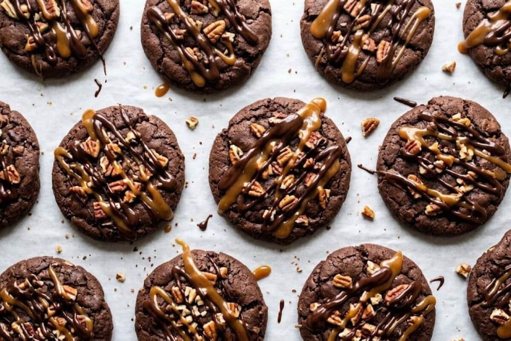 chocolate turtle cookies
